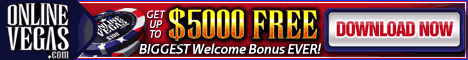 Get up to $5000 in bonus from OnlineVegas.com
