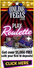 Play Roulette at OnlineVegas.com